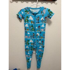 Little Sleepies Disney Toy Story Zippy Bamboo Toddler 12-18 Months